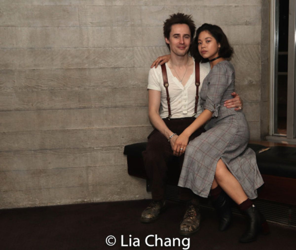 Reeve Carney and Eva Noblezada at 