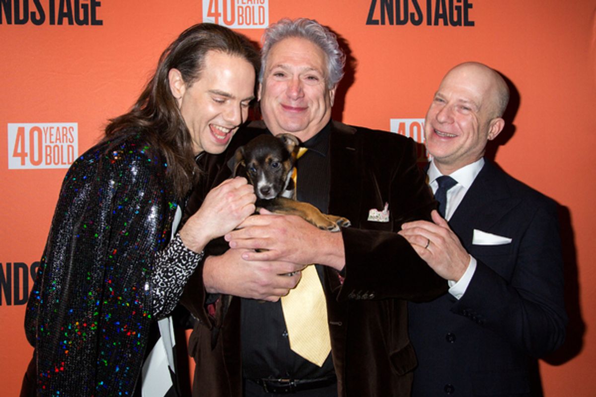 Jordan Roth, Harvey Fierstein, Richie Jackson at 