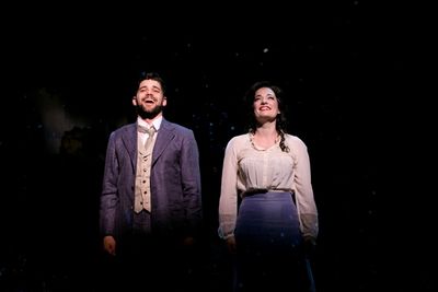 Jeremy Jordan and Laura Michelle Kelly Photo