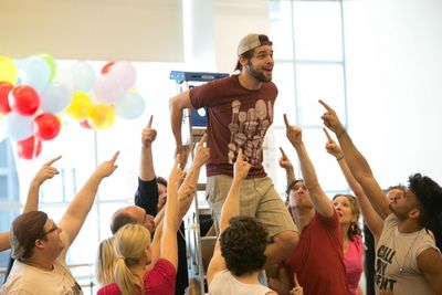 Jeremy Jordan in Finding Neverland Rehearsals Photo