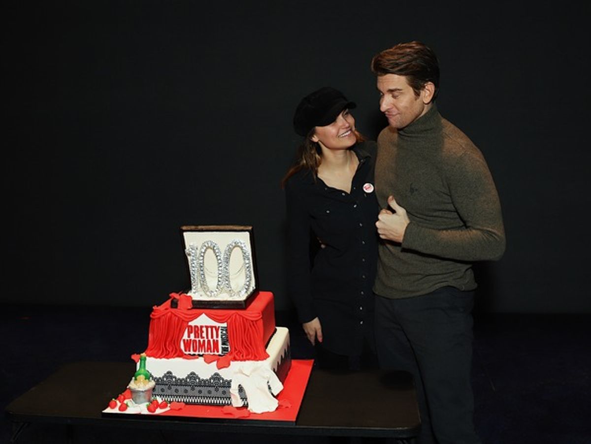 Samantha Barks and Andy Karl at 
