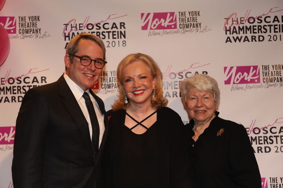 Matthew Broderick, Susan Stroman, and Betty Cooper Wallerstein at 