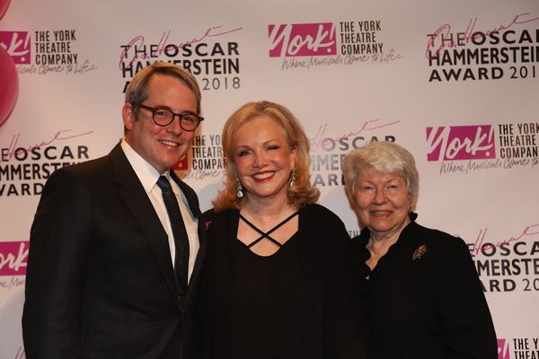 Matthew Broderick, Susan Stroman, and Betty Cooper Wallerstein Photo