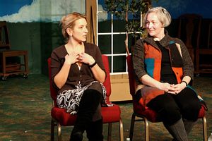 Post-Show Talkback: Director Jessica Franz and Dr. Jennifer Frangos (UMKC English Pro Photo