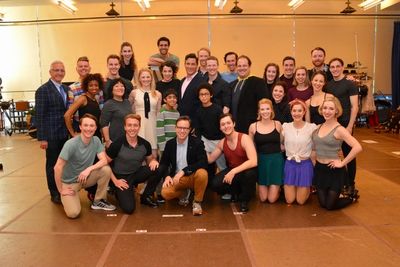 The Cast and Creative Team of Irving Berlin's Holiday Inn that included Aidan Alberto Photo