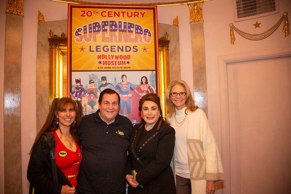 Tracy and Burt Ward, Donelle Dadigan and Lindsay Wagner
 Photo