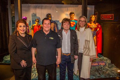 Donelle Dadigan, Burt Ward, Ilya Salkind and Lindsay Wagner Photo