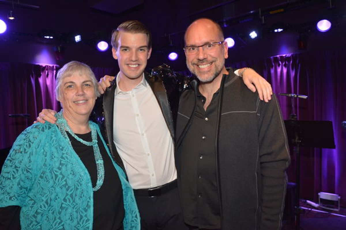 teresa Blowers, Mark William and Micah Graber at 