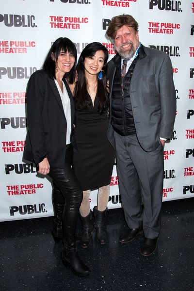 Leigh Silverman, Hansol Jung, Oskar Eustis Photo
