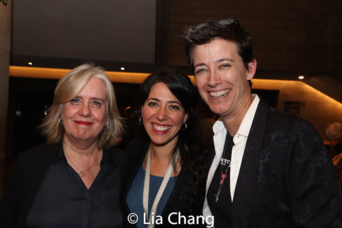 Director Lisa Peterson, HADESTOWN Director Rachel Chavkin and Set Designer Rachel Hauck at 