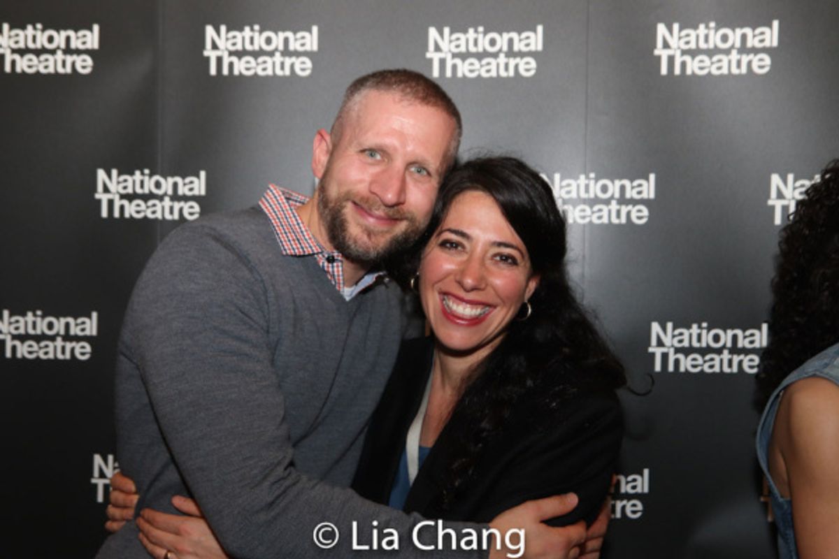 Tim Levy, producer for NT America and Director Rachel Chavkin

 at 