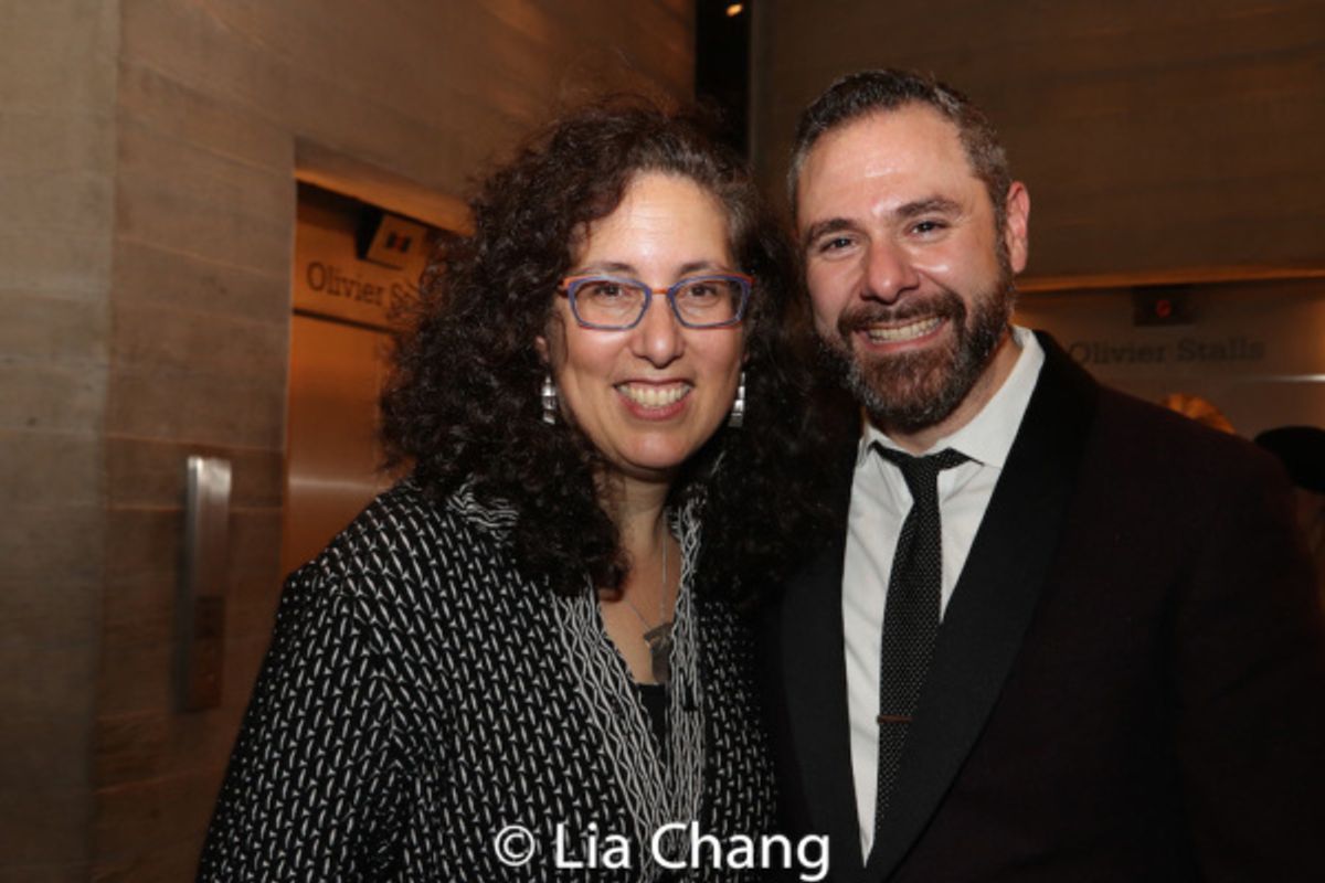 Mara Isaacs and Jeremy Blocker, Managing Director at New York Theatre Workshop at 