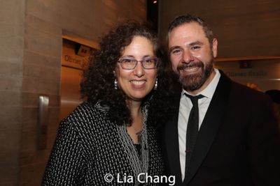 Mara Isaacs and Jeremy Blocker, Managing Director at New York Theatre Workshop Photo