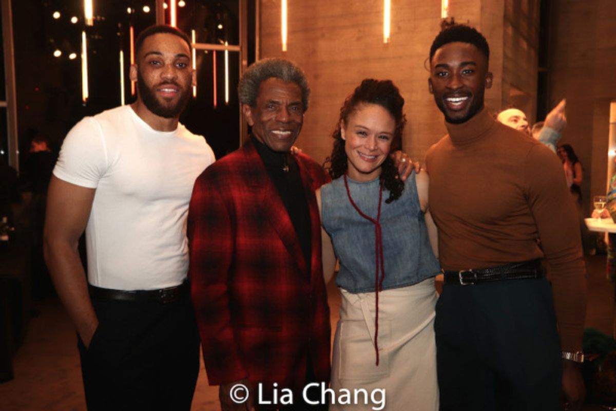 Shaq Taylor, Andre De Shields, Amber Gray, Jordan Shaw at 