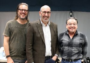 Logan Medland (Music Direction, Music Supervision and Arrangements), Gary Apple (Book, Music, Lyrics), Bill Castellino (director) @ BroadwayWorld Logan Medland (Music Direction, Music Supervision and Arrangements), Gary Apple (Book Photo