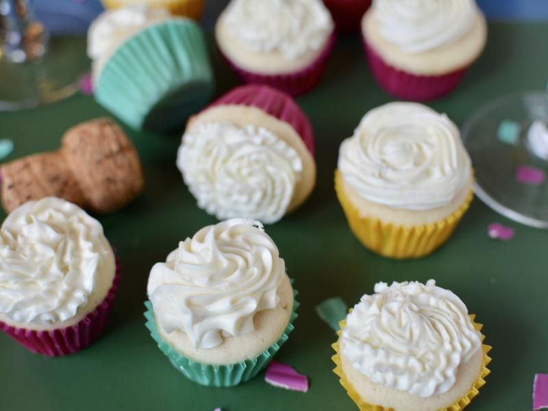 Backstage Bite with Katie Lynch: Caitlin Kinnunen and Isabelle McCalla Celebrate THE PROM with Champagne Cupcakes!  Image