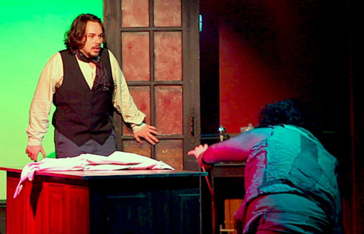 Alan Stentiford (Victor Frankenstein) and Anthony Logan Cole (Creature) at 