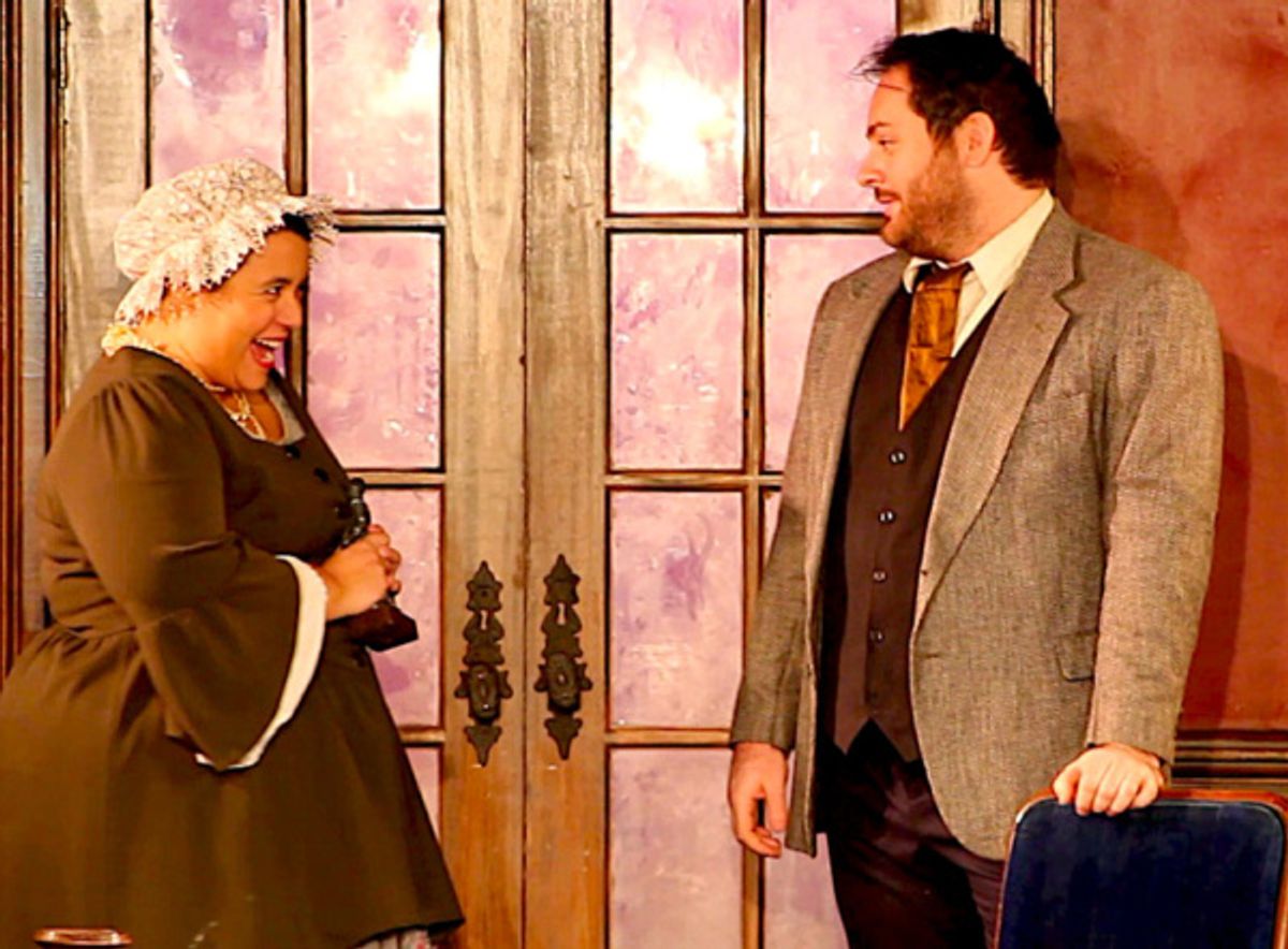 Stephanie Lourenco Viegas (Justine) and Alexander Price (Henry) at 