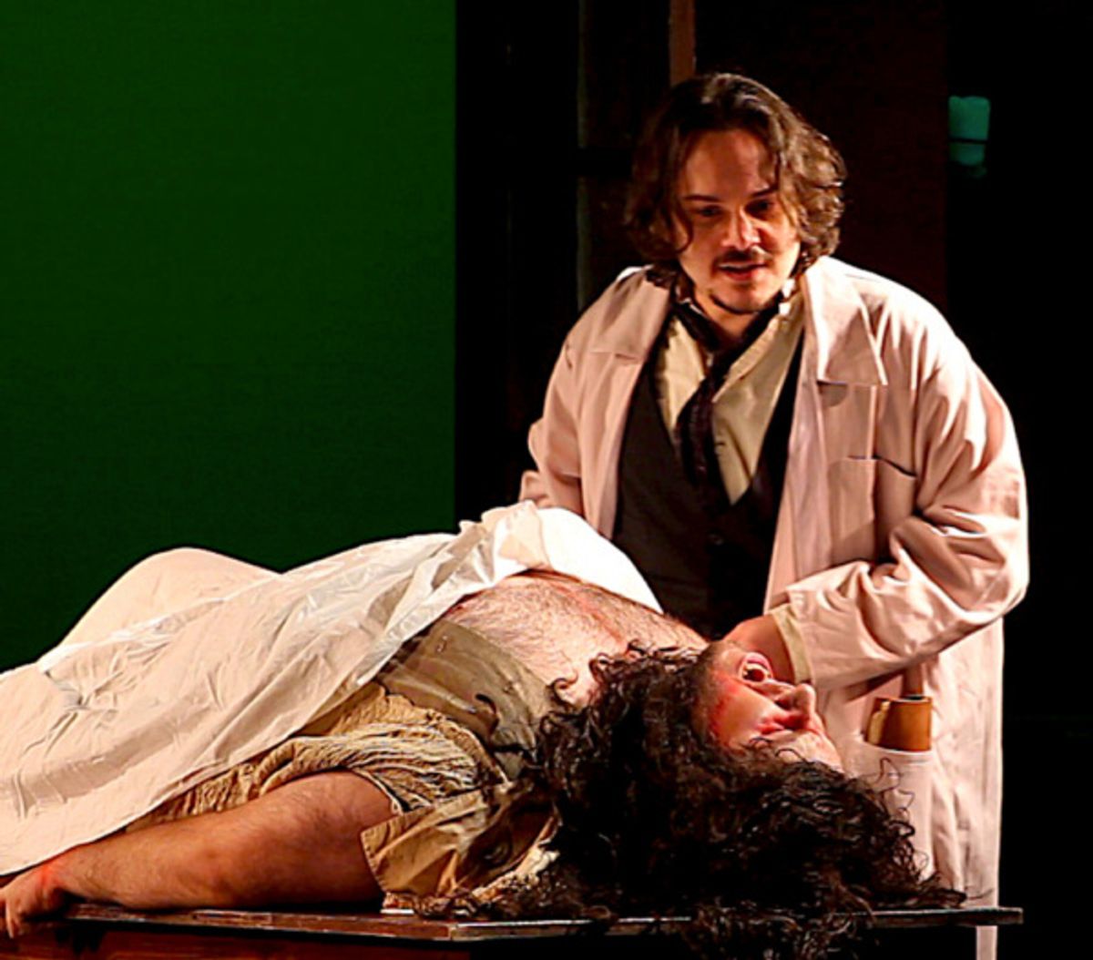 Alan Stentiford (Victor Frankenstein) and Anthony Logan Cole (Creature) at 