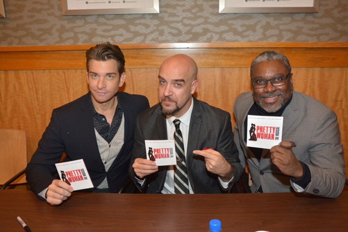 Andy Karl, Eric Anderson and Kingsley Leggs at 