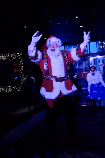 Santa Claus at Macy's Herald Square 2018 Windows Unveiling Photo