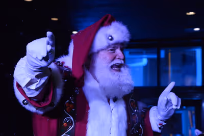Santa Claus at Macy's Herald Square 2018 Windows Unveiling Photo