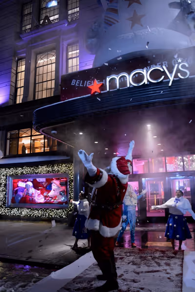 Santa Claus at Macy's Herald Square 2018 Windows Unveiling Photo