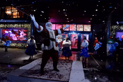 Santa Claus at Macy's Herald Square 2018 Windows Unveiling Photo
