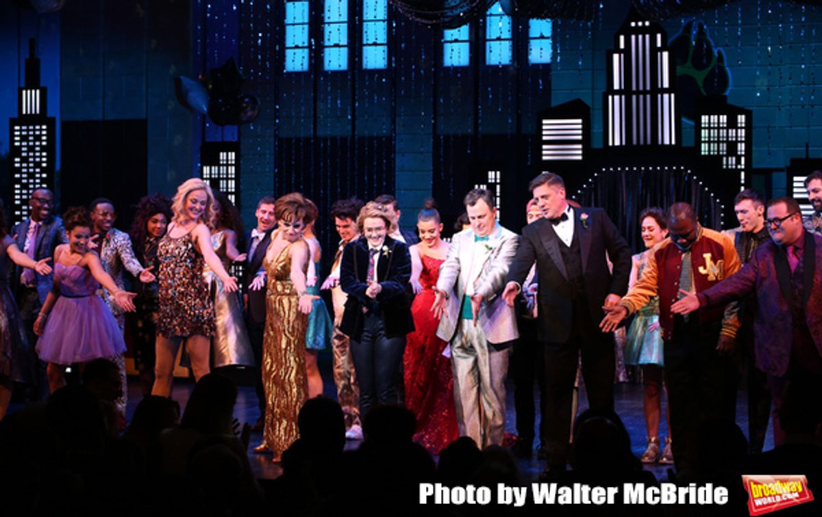 Isabelle Mccalla, Angie Schworer, Beth Leavel, Caitlin Kinnunen, Brooks Ashmanskas, Christopher Sieber, Michael Potts and Josh Lamon  at 