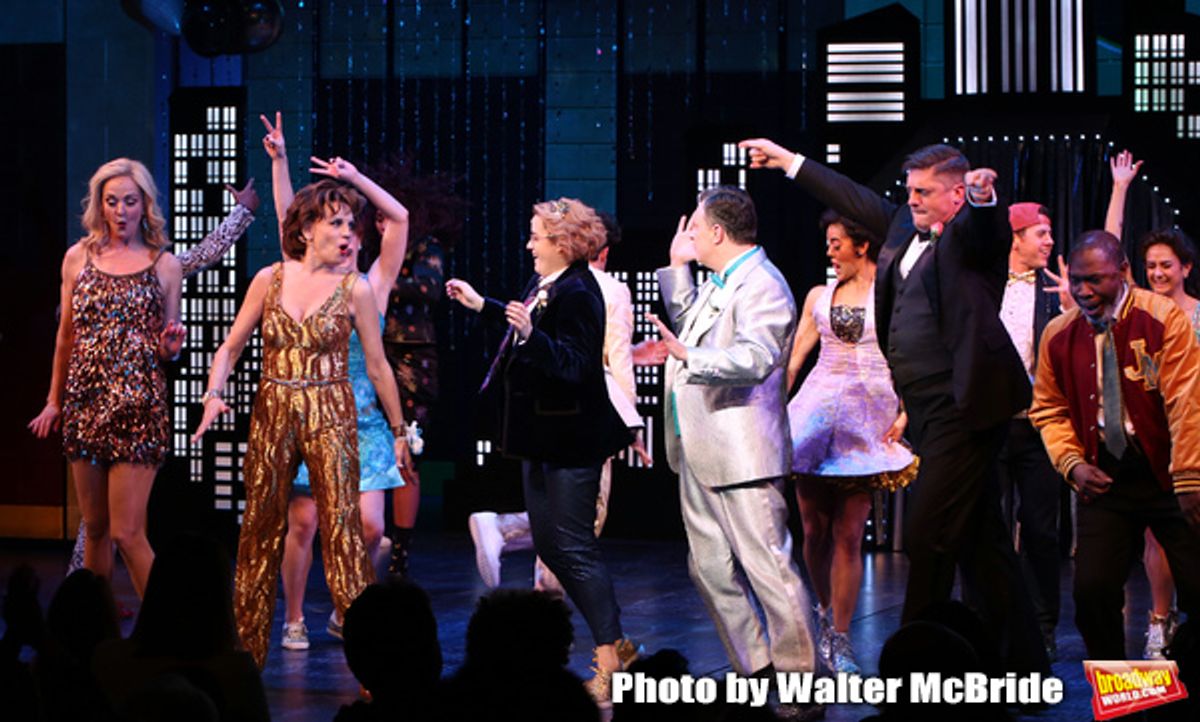 Angie Schworer, Beth Leavel, Caitlin Kinnunen, Brooks Ashmanskas, Christopher Sieber and Michael Potts  at 