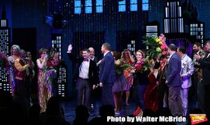 Angie Schworer, Michael Potts, Beth Leavel, Chad Beguelin, Casey Nicholaw, Rob Martin Photo