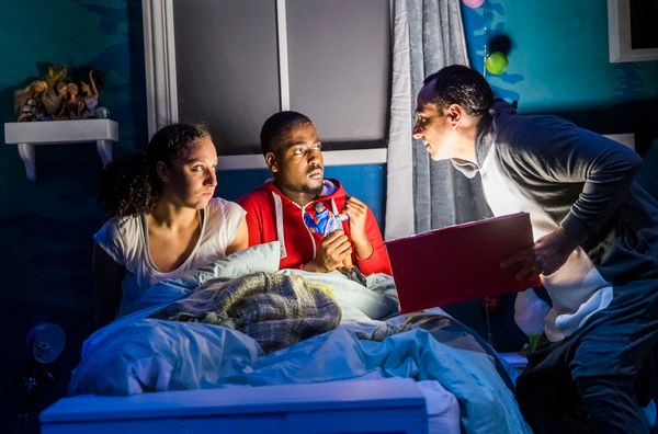 Rachel Hosker, Enoch Lwanga and Guy Rhys Photo