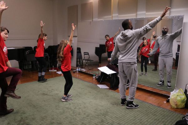 Choreographer LaMar Baylor (The Lion King) worked with The HSE cast in 12 musical num Photo
