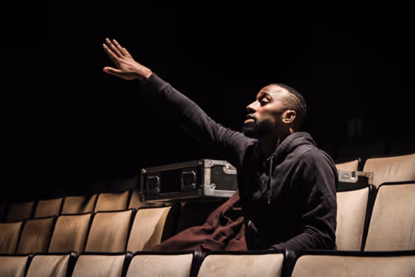 LaMar Baylor directing from the house at the Acorn theater on New York's legendary 42 Photo