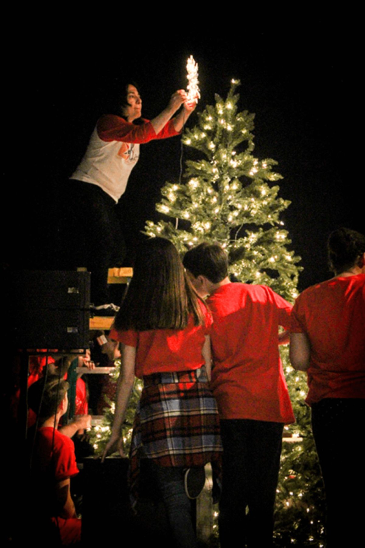 Coty Manriquez, Linda, and Ron Harris, co-founders of the BSP, together with the children and their parents helped decorating the Christmas tree... We are all family!  at 