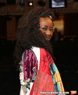 Vasthy Mompoint During the Actors' Equity Opening Night Legacy Robe honoring Vasthy Mompoint for "The Prom" at The Longacre Theatre on November 15, 2018 in New York City. @ BroadwayWorld Vasthy Mompoint During the Actors' Equity Opening Night Legacy Robe honoring Vasthy M Photo