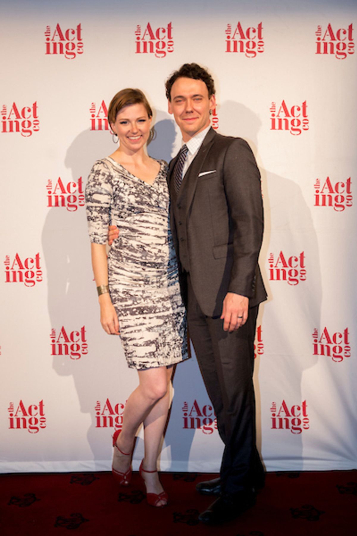 Acting Company alum John Skelley with wife Maren Searle at 