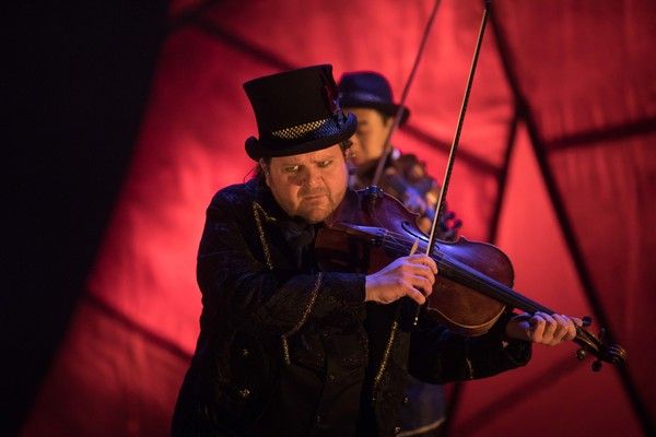 Ralph Farris in Circus: Wandering City. Photo by Max Gordon. Photo