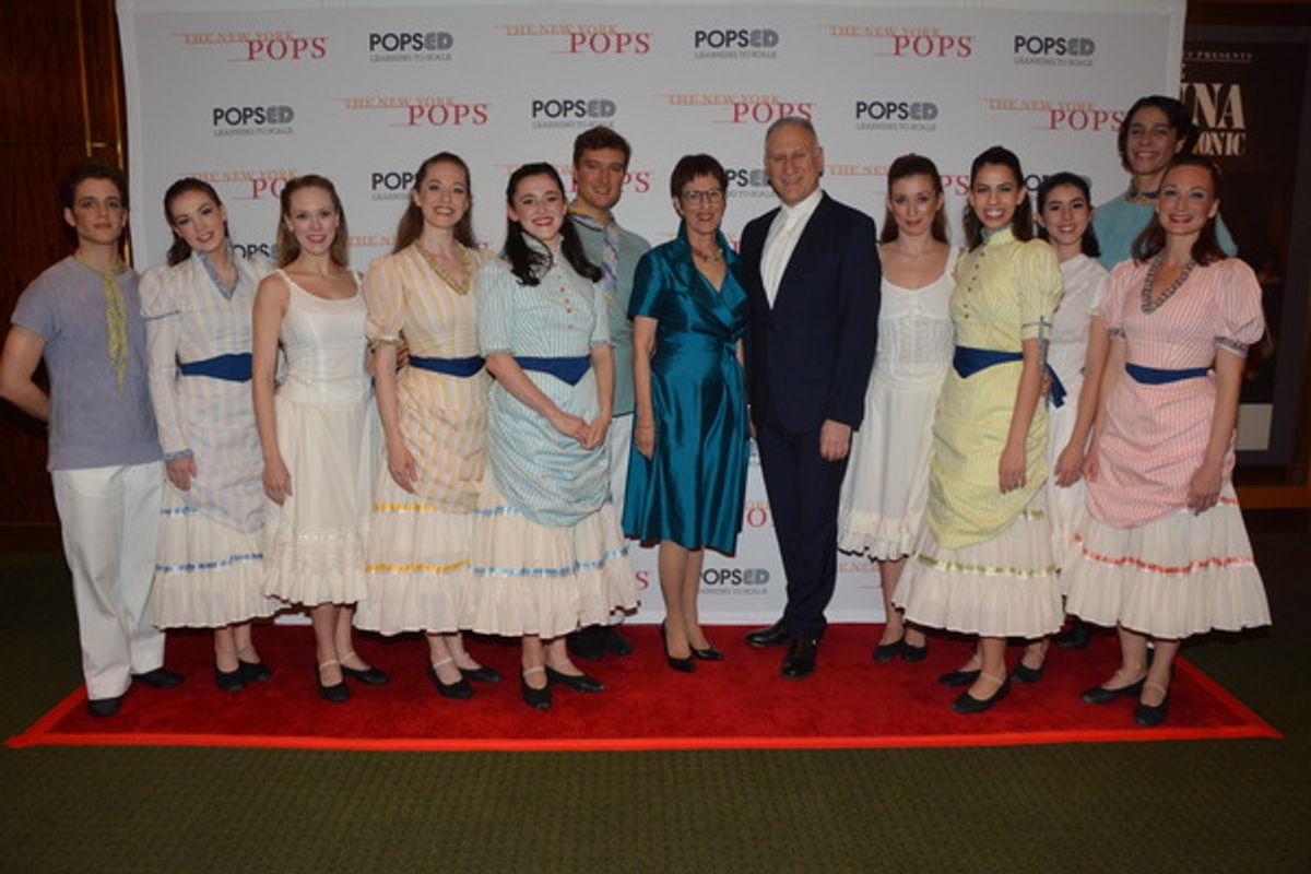 Diana Byer (Founder and Artistic Director) with members of New York Theatre Ballet that includes-Alexis Branagan, Giulia Faria, Alicia Goytizolo, Carmella Laura, Monica Lima, Erez Milatin, Dawn Gierling Milatin, Joshua Andino Nieto, Sean Stewart, Amanda T at 