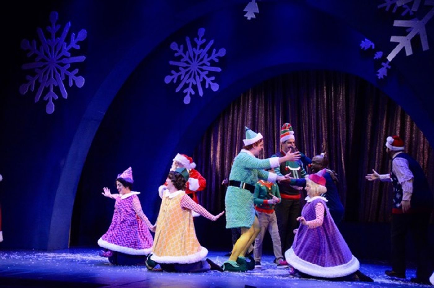 Photo Coverage: The Cast of ELF THE MUSICAL Takes Opening Night Bows  Image