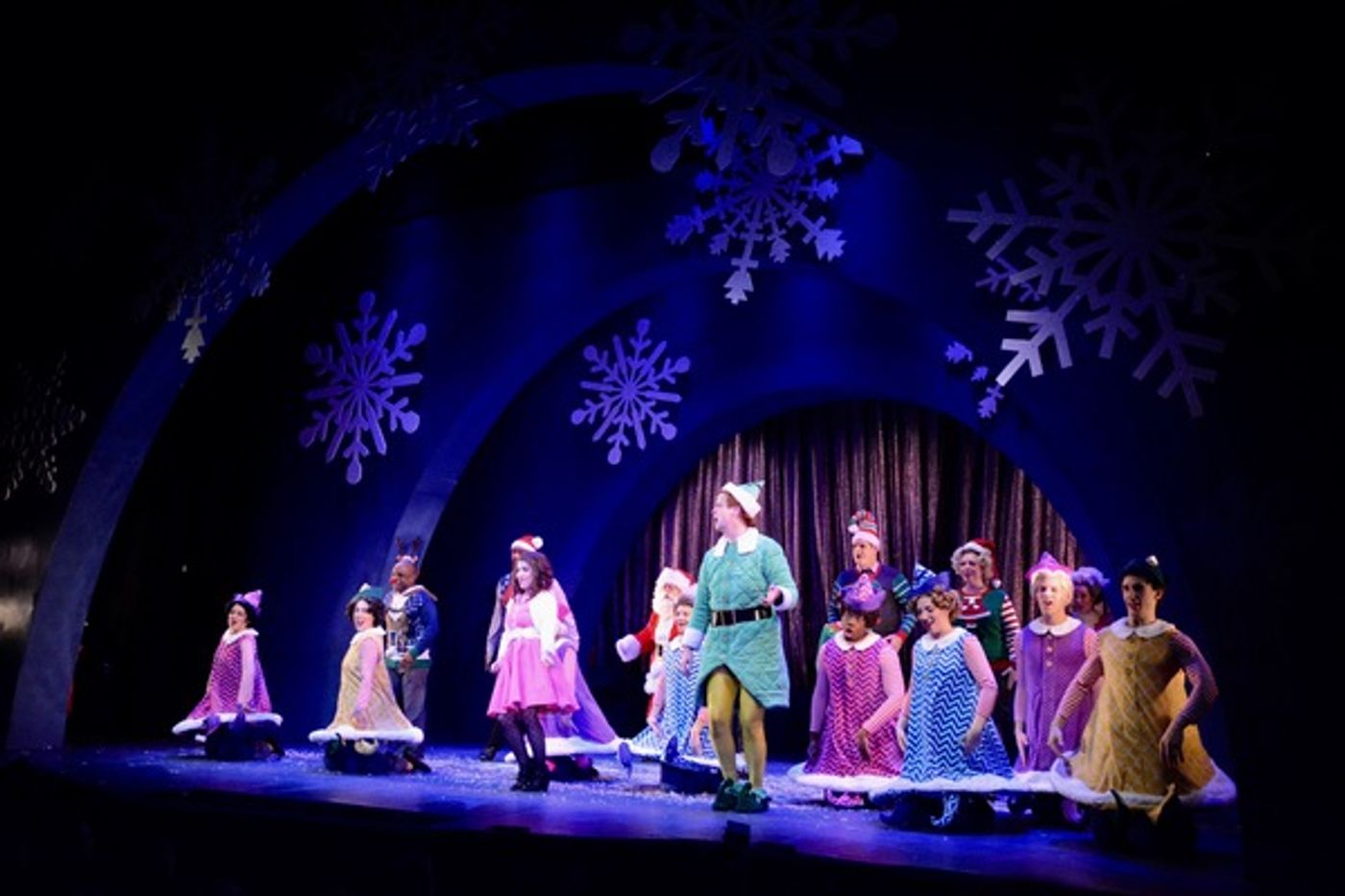 Photo Coverage: The Cast of ELF THE MUSICAL Takes Opening Night Bows  Image