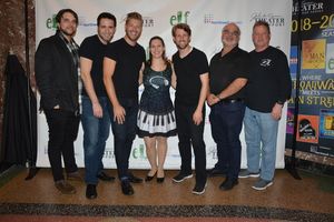 The Band that includes Laura Shubert (Sound Design) and Charlie Reuter (Music Director) with Drew Nichols, Robert Dalpiaz, Joel Levy, Joe Boardman, Peter Averso and Josh Endlich @ BroadwayWorld The Band that includes Laura Shubert (Sound Design) and Charlie Reuter (Music Directo Photo
