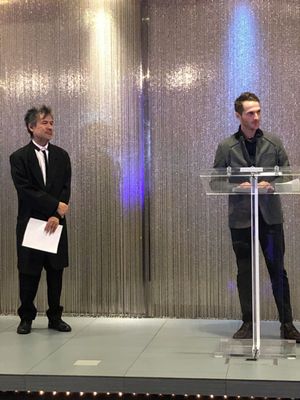 Chairman of the Board of The American Theatre Wing and Tony Award-winning playwright David Henry Hwang (left) and Wilbury Theatre Group Founder / Artistic Director Josh Short (right). @ BroadwayWorld Chairman of the Board of The American Theatre Wing and Tony Award-winning playwright Photo