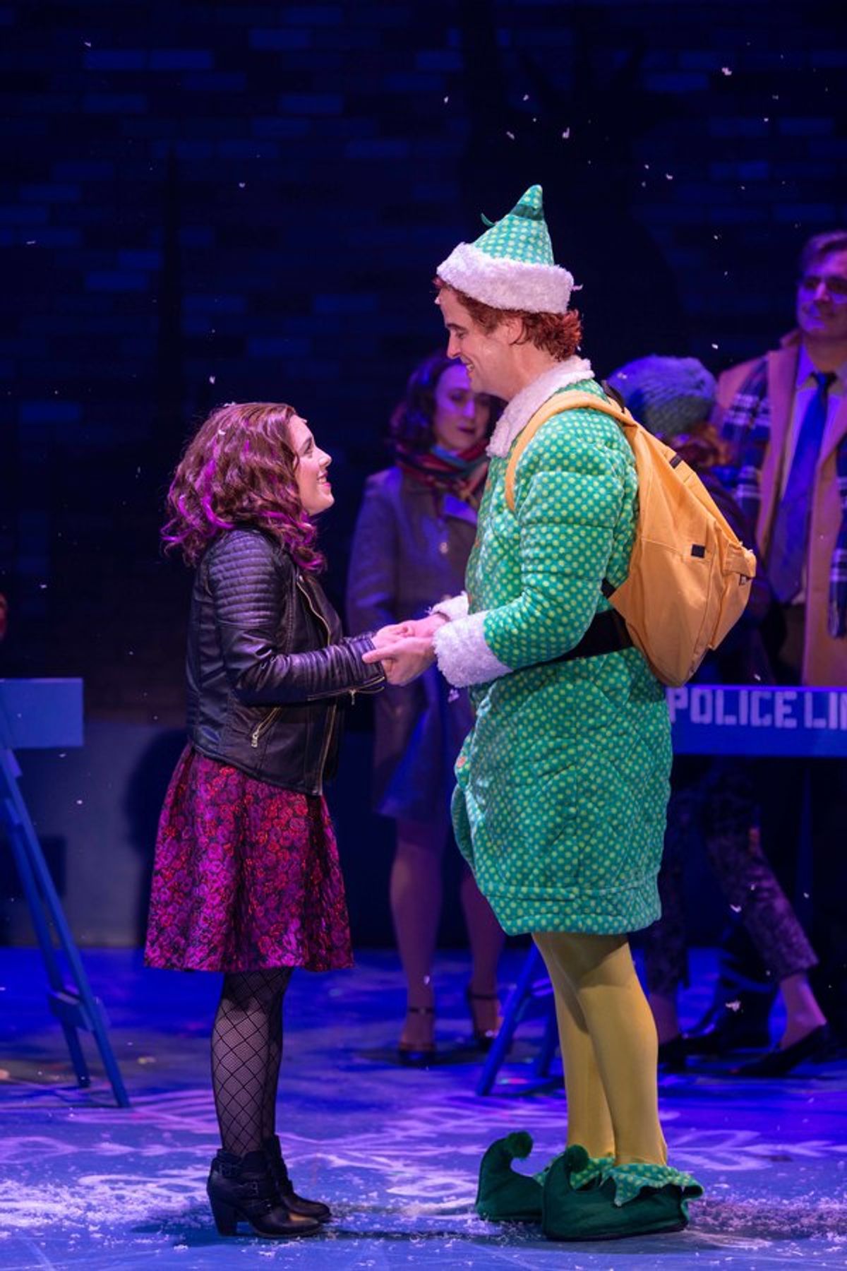 Caitlin Gallogly (Jovie) and Erik Gratton (Buddy the Elf)	 at 