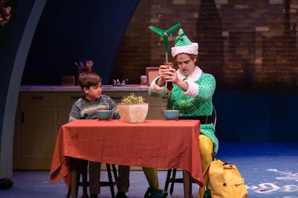 Zachary Podair (Michael Hobbs) and Erik Gratton (Buddy the Elf)	 at 