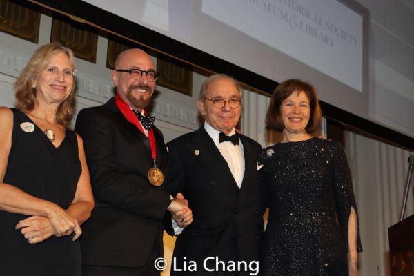 Louise Mirrer, President and CEO, New-York Historical Society, honoree Arthur A. Levi Photo
