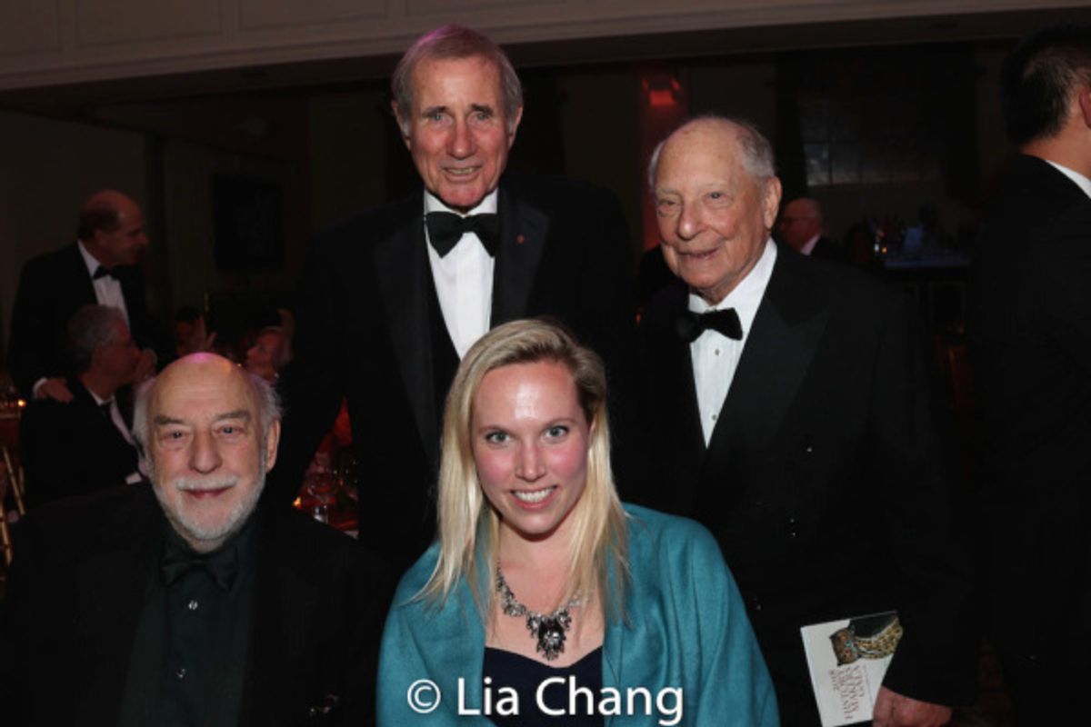 Honoree Jim Dale and NYHS guests at 