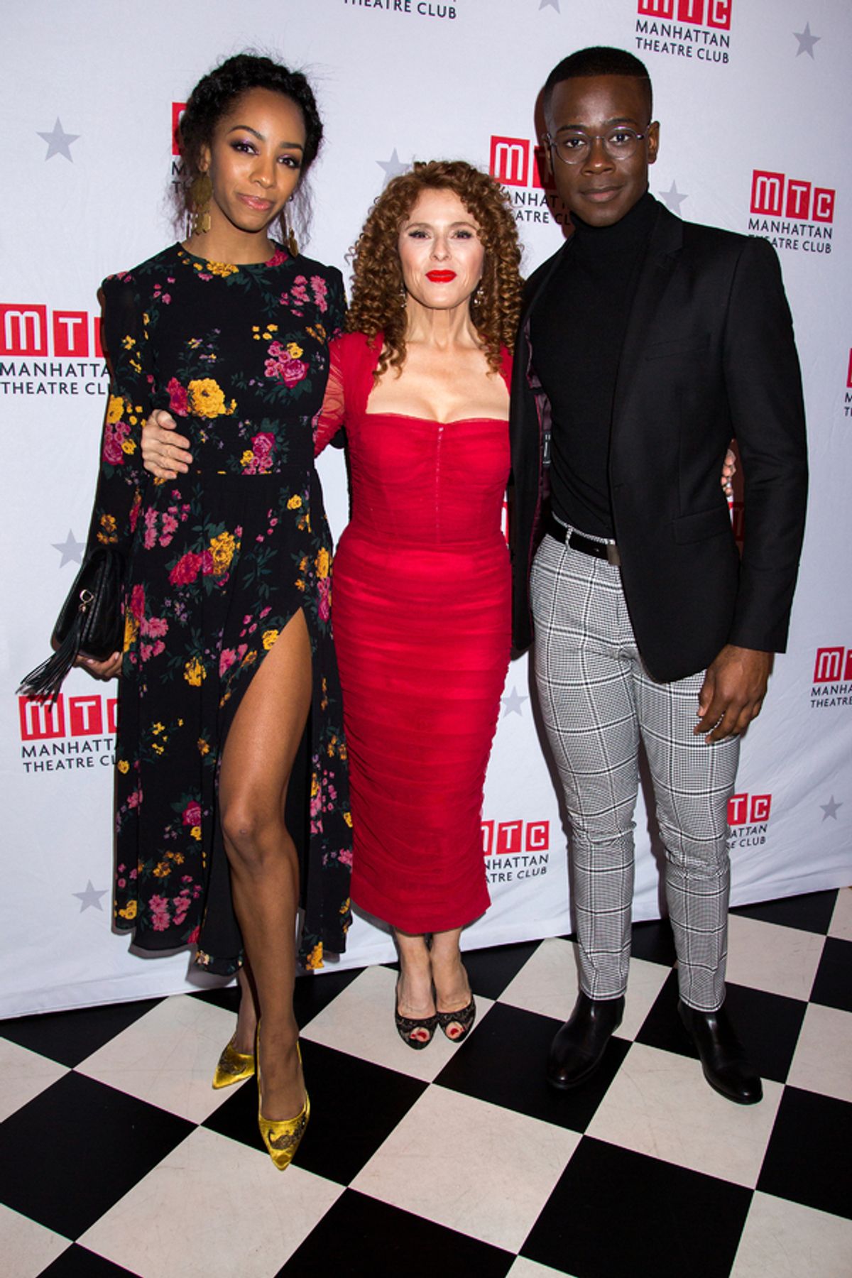 Christiani Pitts, Bernadette Peters, Bradley Gibson at 