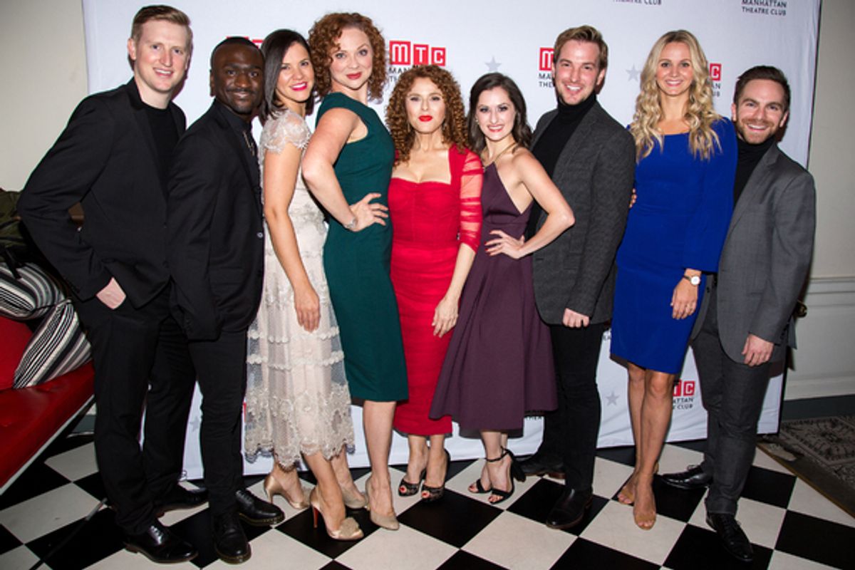 Bernadette Peters and cast members at 