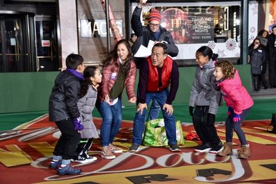 Alan Muraoka and The Cast of Sesame Street Photo